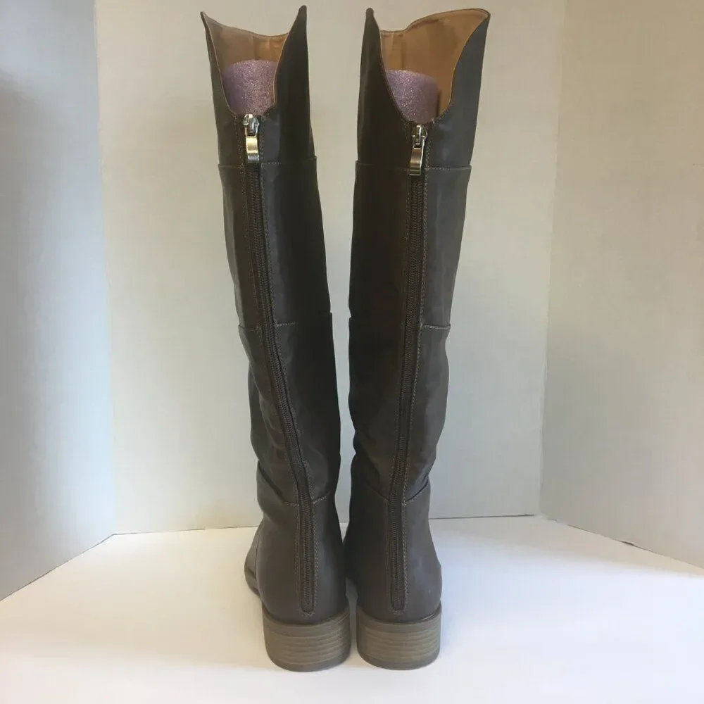 Over The Knee Boots Size 10 Dark Brown Riding